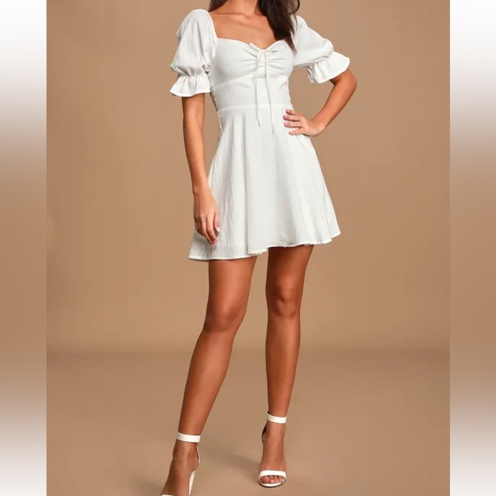 Lulus white mini dress